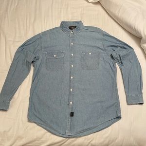 RRL double pocket denim style button down